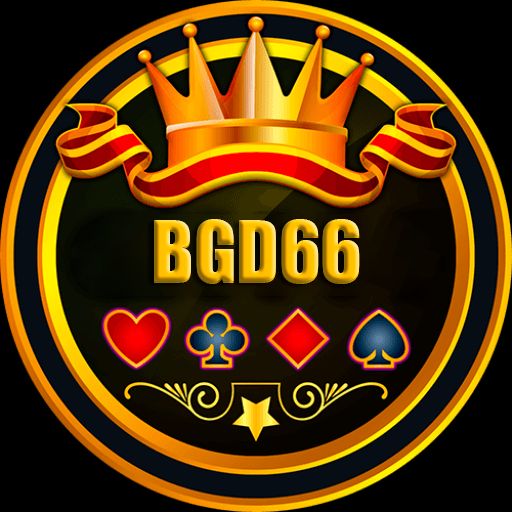 BGD66 themed cartoon characters celebrating wins with coins and a mobile phone